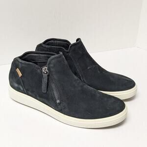 ECCO Soft 7 Low Cut Booties, Black Leather, Women's 40 EU (US 9-9.5)